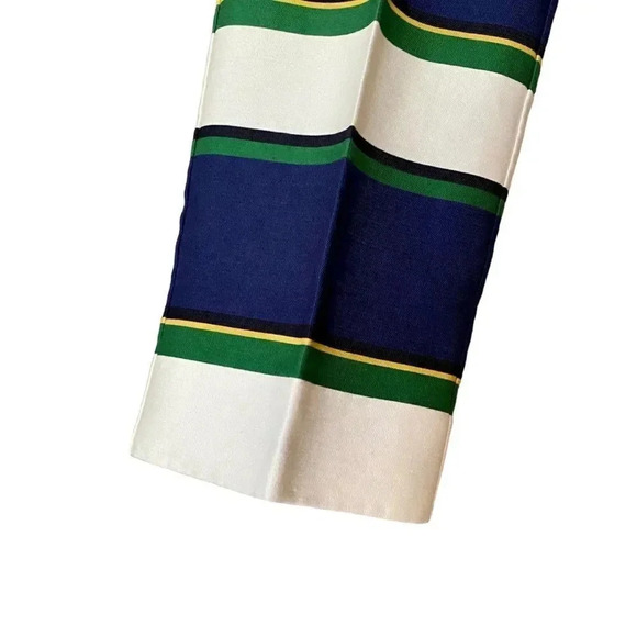 J.Crew Factory Striped Cropped Ankle Pants Career Work Size 2 - Picture 3 of 11